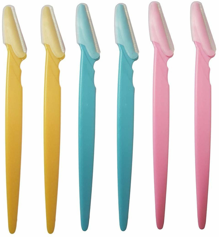 LURBA Eyebrow Razor Trimmer Ladies Shaver Hair Removal Beautiful Shaper, Men & Women(Pack of 6)
