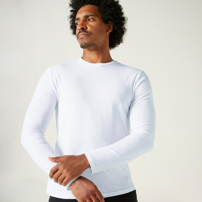 Decathlon - DOMYOS Solid Men Round Neck 