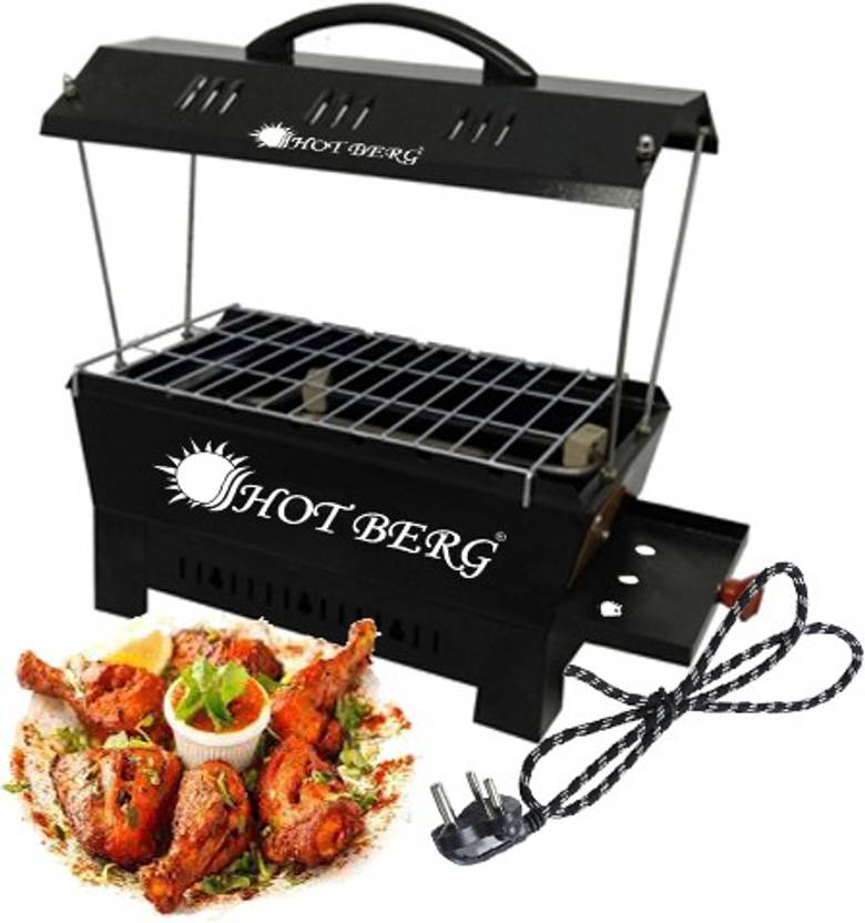 HOT BERG Electric & Charcoal Barbeque Grill Compact & stylish look with