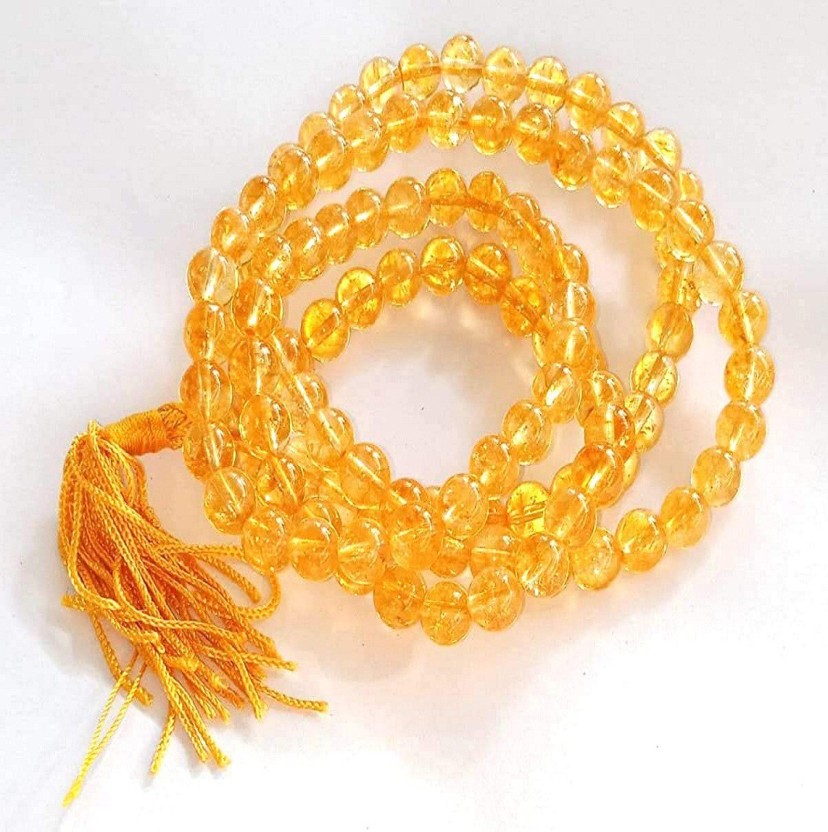 yellow sapphire mala