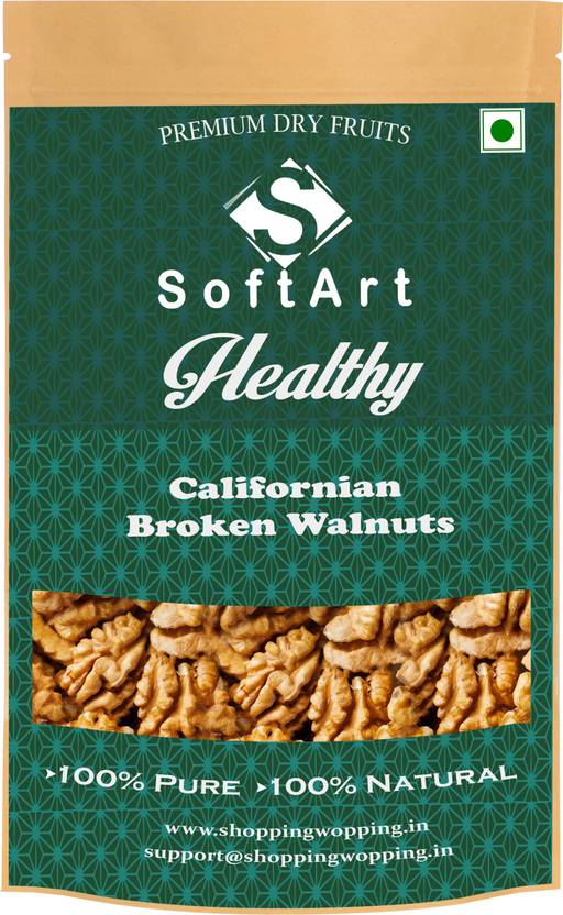 Soft Art Healthy Broken Walnut (without shell) Vaccum Pack Walnuts (100 grams) Walnuts Price in