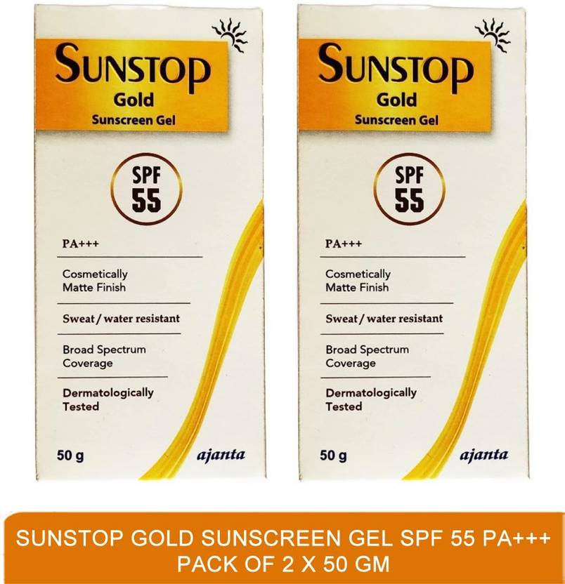 SUNSTOP GOLD SUNSCREEN GEL SPF 55 PA+++ best sun protection cream
