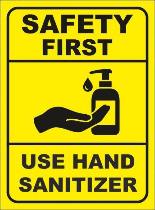 Clear Design Safety First Use Hand Sanitizer, Safety First Use Hand ...