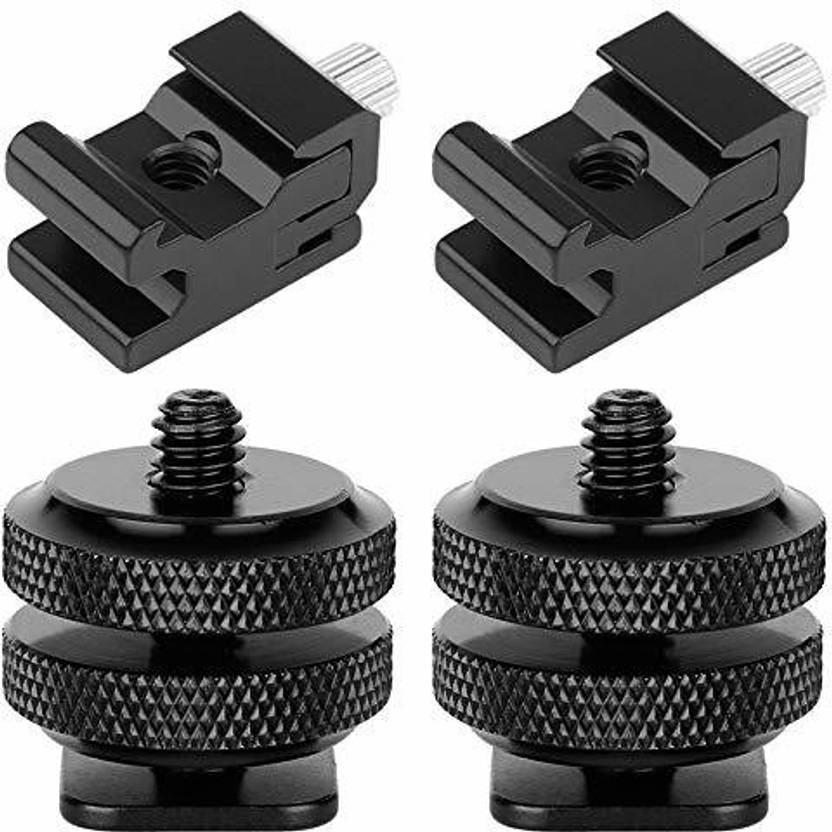 Digiom Hot Shoe Mount Adapter 1/4" Camera Mount Screw Flash Cold Shoe