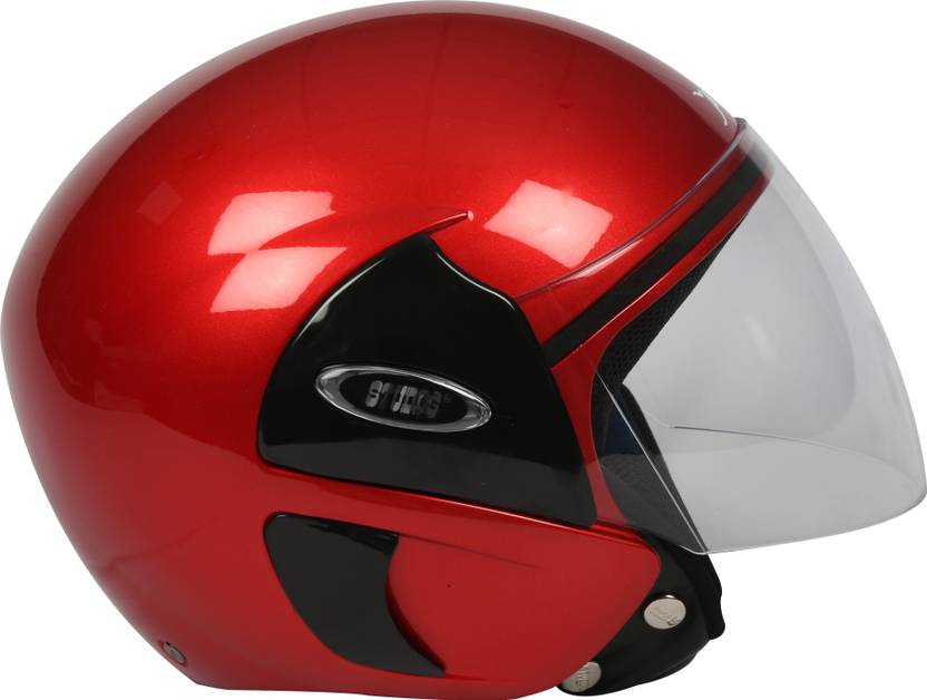 TVS HELMET HALF FACE RACING RED BL Motorbike Helmet Buy TVS HELMET