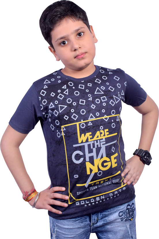 Kundan boys printed pure cotton t shirt clearance