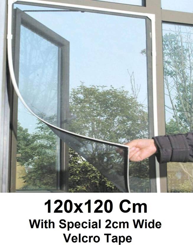 DIVAYANSHI Nylon Adults Washable Insect Mesh with Velcro Tape 4/4ft(120