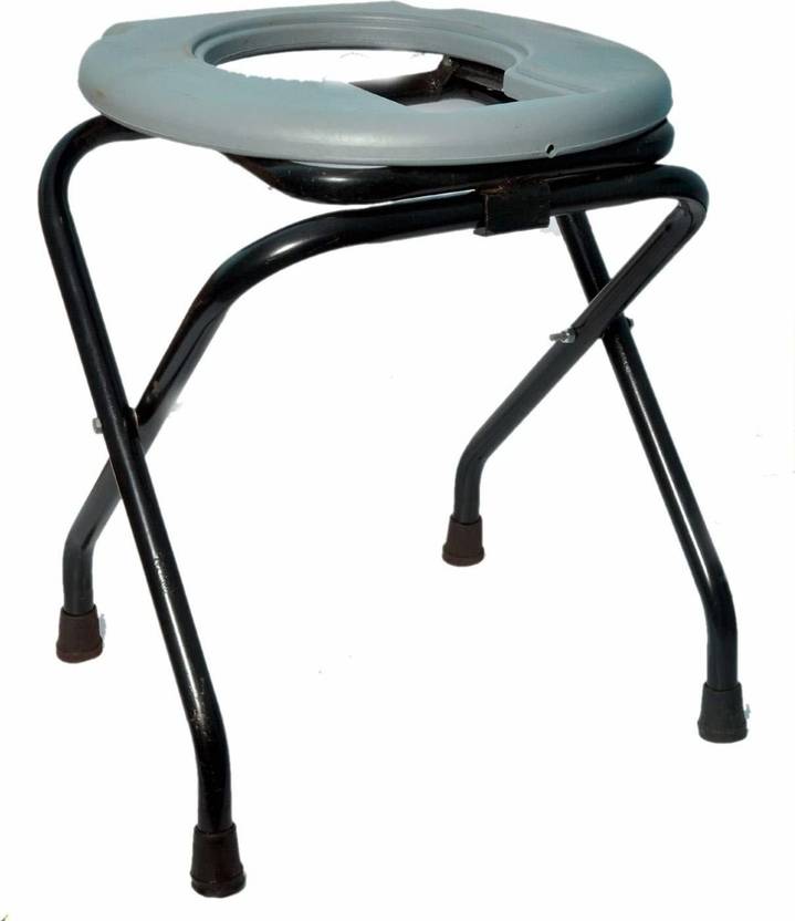 AMMINO COMMODE CHAIR WITH TOILET SEAT, COLOUR GREY, FOR ADULT Commode Chair Price in India - Buy 