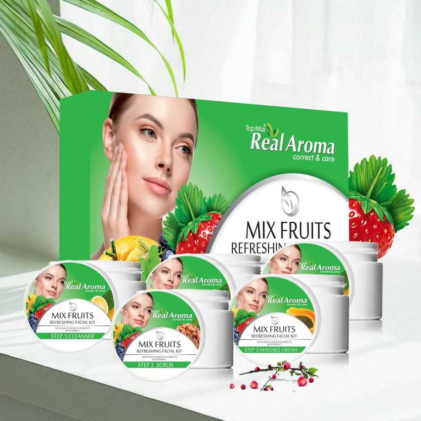 Topmax real aroma MIX FRUITS FACIAL KITS Price in India, Buy Topmax