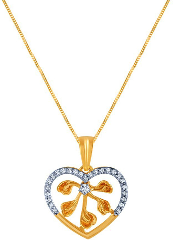 PC Chandra Jewellers DIAMOND COLLECTION 18kt Yellow Gold Pendant
