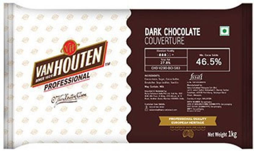 Van Houten Dark Chocolate Compound Couverture 1kg Bars Price In India Buy Van Houten Dark 3591