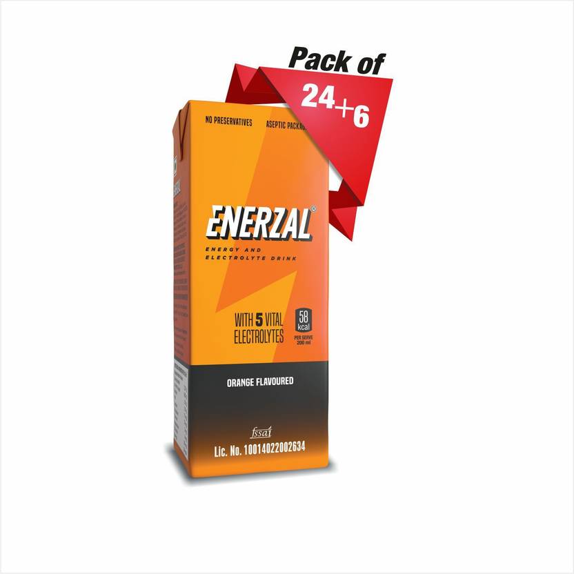 Enerzal Energy Dink Orange Flavour Tetra Pack 200ml Each (Buy 24 pack get 6 pack free) Energy Enerzal Energy Dink Orange Flavour Tetra Pack 200ml Each (Buy 24 pack get 6 pack free) Energy