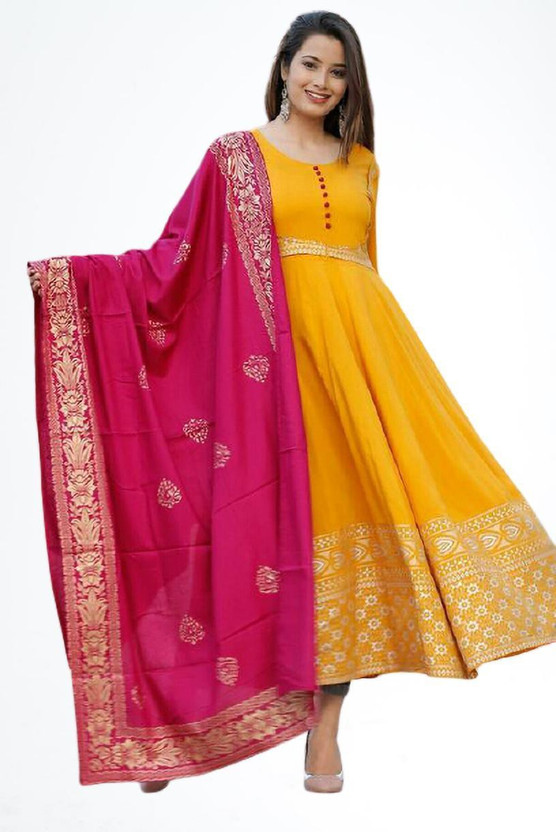 yellow colour kurti flipkart