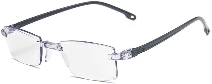 Augen Rimless (+3.50) Rectangle Reading Glasses(51 mm)