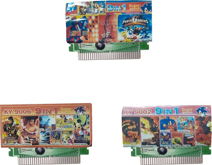 VK MART 8 Bit Tv Video Game Cassettes Games Included NINJA , BOMBERMAN
