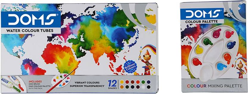 Flipkart.com | DOMS Watercolour Tubes 12 Shades