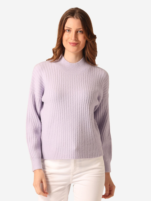 purple and red sweater