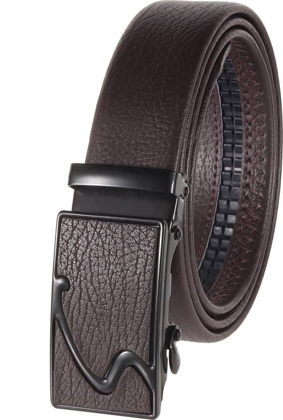 ZORO Men Formal, Party, Evening, Casual Brown Artificial Leather, Texas Leatherite Belt