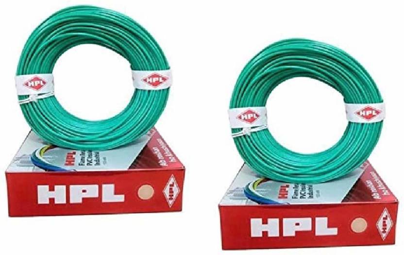 HPL FRPVC 1 5 Sq mm Green 200 M Wire Price In India Buy HPL FRPVC 1 5