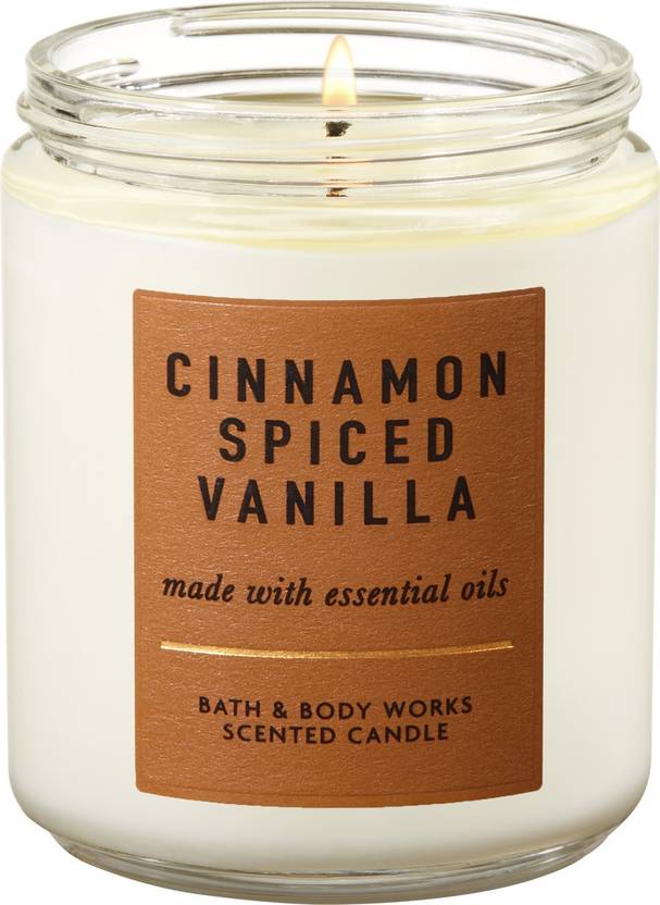 Bath and Body Works White Barn Cinnamon Spiced Vanilla Candle Candle