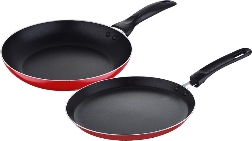 WELLBERG WELLBERG Essential Press Aluminium Cookware set, Red, WBIN-2483 Non-Stick Coated Cookware Set(Aluminium, 2 - Piece) - Flipkart Deal