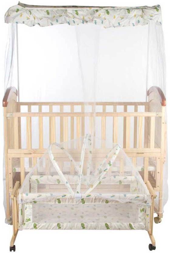 MeeMee Baby Wooden Cot With Cradle, Swing & Mosquito Net Cot Buy baby