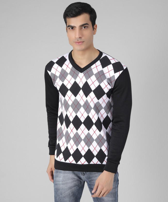 Buy WEARUP Checkered V Neck Casual Men 