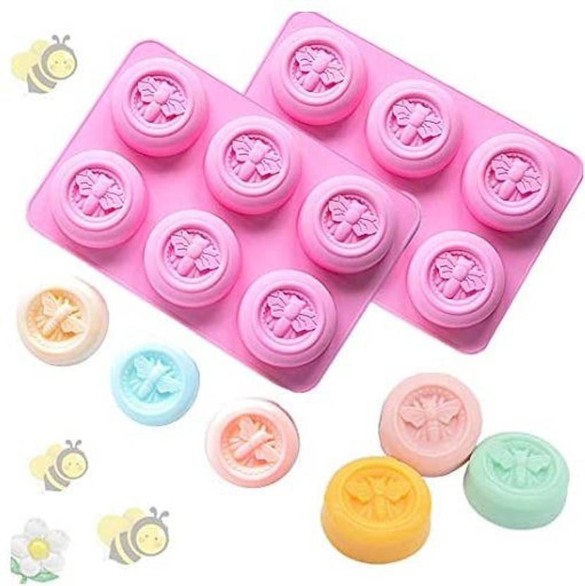 LaVenty 3D Bumble Bee Soap Molds Honeybee Molds Silicone for Homemade