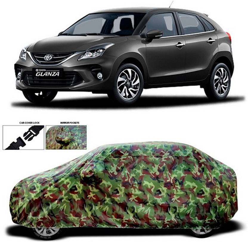 ANTHUB Car Cover For Toyota Glanza (With Mirror Pockets) Price in India