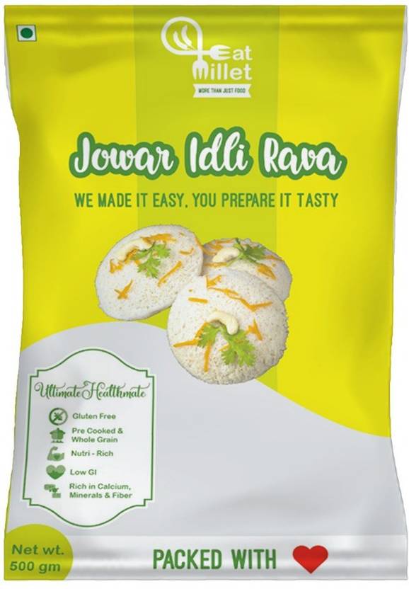 eat millet JOWAR IDLI RAVA PACK OF 3 Price in India Buy eat millet