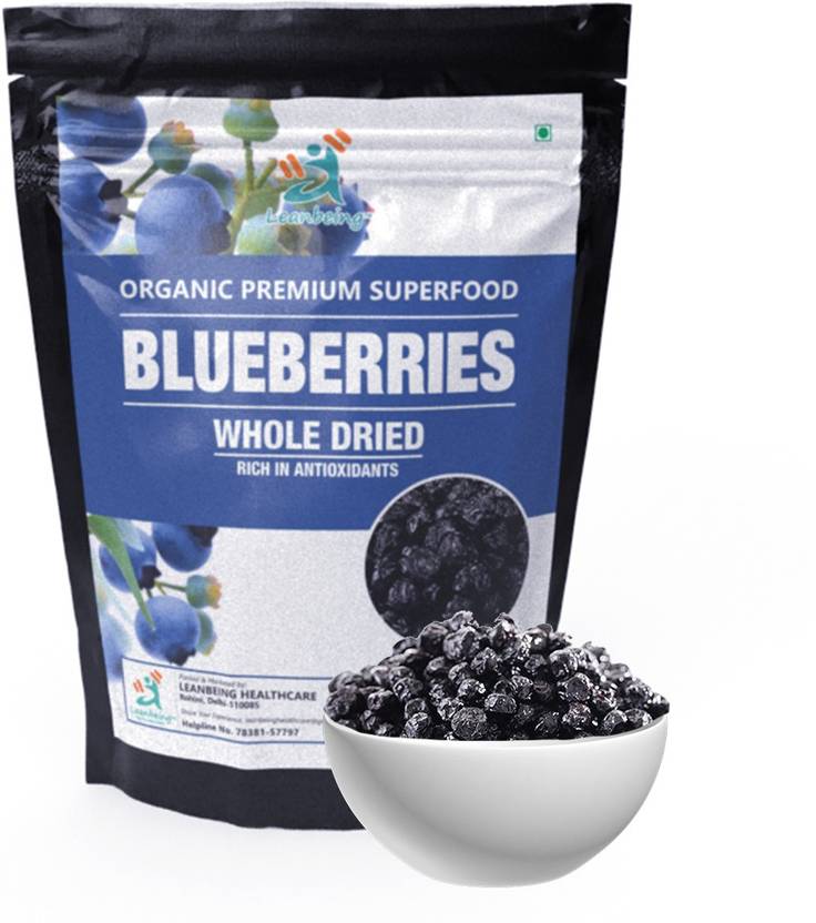 LEANBEING Whole Dried Blueberries (500g) ( Unsulphured, Unsweetened