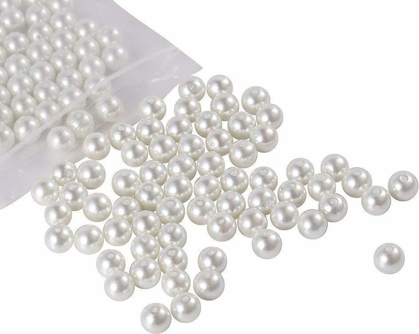 BBS DEAL Cream Pearl (5mm) 1132 pcs Moti, Craft Pearl Beads for Beading and Crafts (5mm)