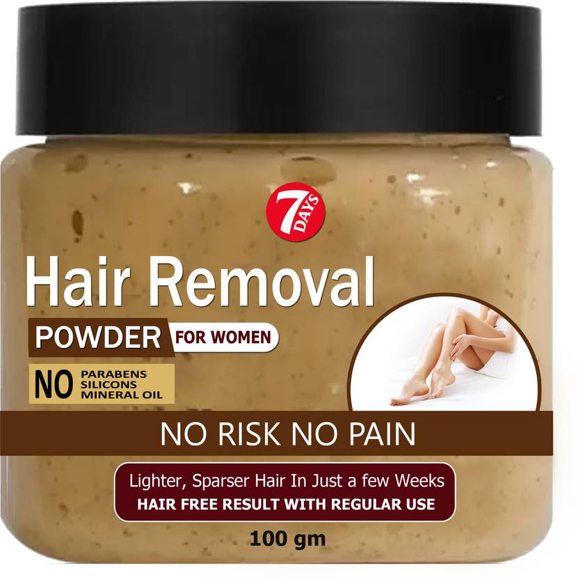 7 Days Pure Hair Removal Powder Three in one Use For Powder DTan Skin, Removing Hair Cream