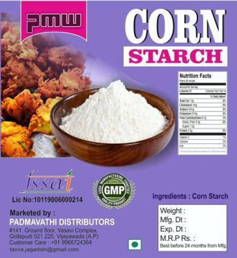 PMW Grade A Quality Corn Starch Wheat Starch 500 Grams Food