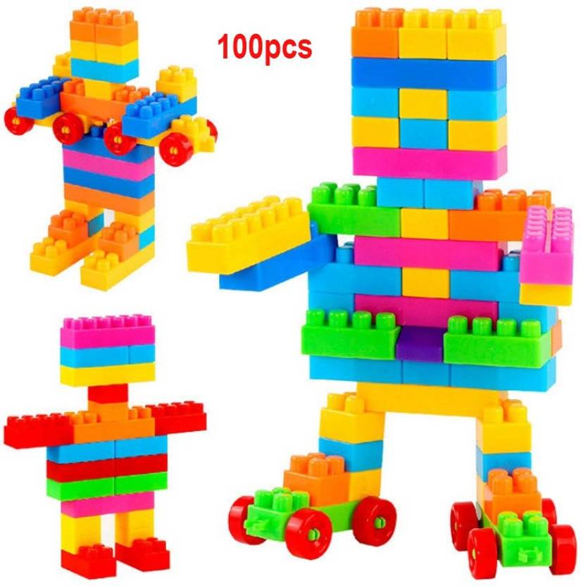 FRAONY Lego Blocks 100Pcs bulding Blocks Educational Toys for Kids