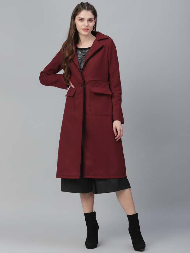 ATHENA Wool Solid Coat - Buy ATHENA 