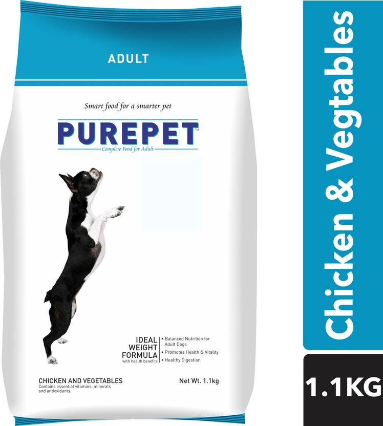 purepet Chicken & Veg Adult 1.1KG (PackOF2) 1100 g Dry Adult Dog Food