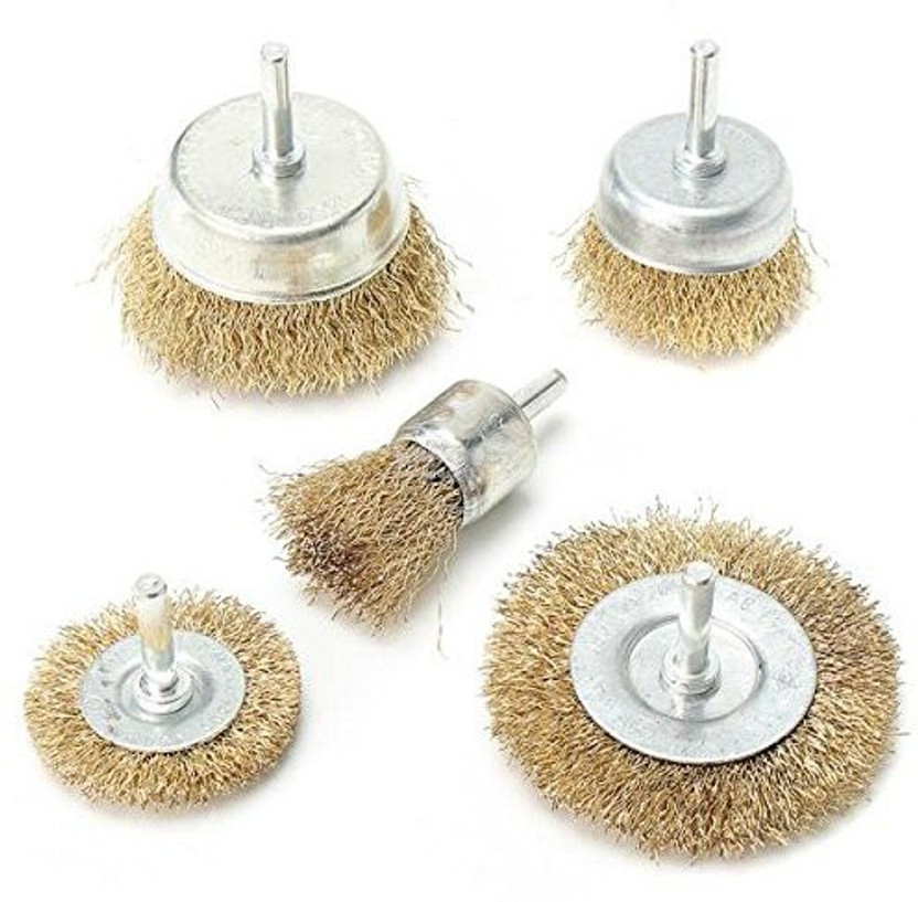 AASONS AASONS 5pc Drill Wire Brush Set Wheel Brush(Pack of 5) - Flipkart Deal