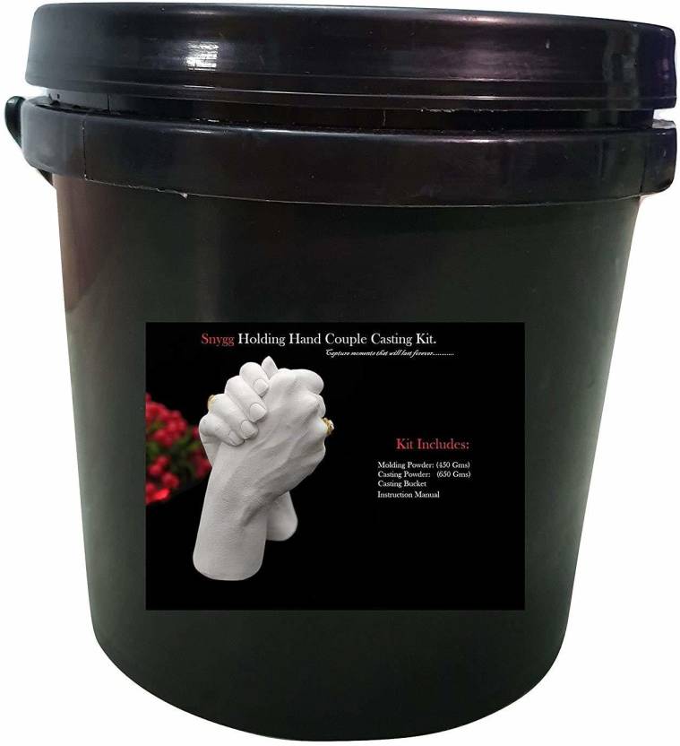 Snygg 3d Couple Holding Hand Molding Powder450 Gms Casting Powder650 Gms Complete Kit 