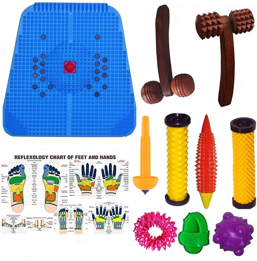 escor HEA01BLU Acupressure Pyramid Mat Kit for Total Health