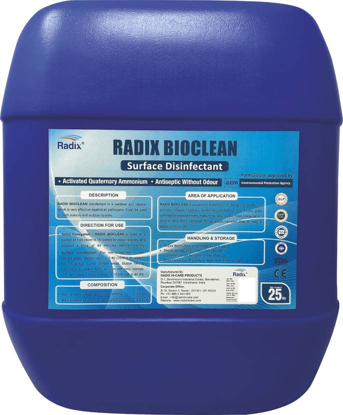Radix BIOCLEAN SURFACE & AERIAL DISINFECTANT CDC & DRUG DEPT