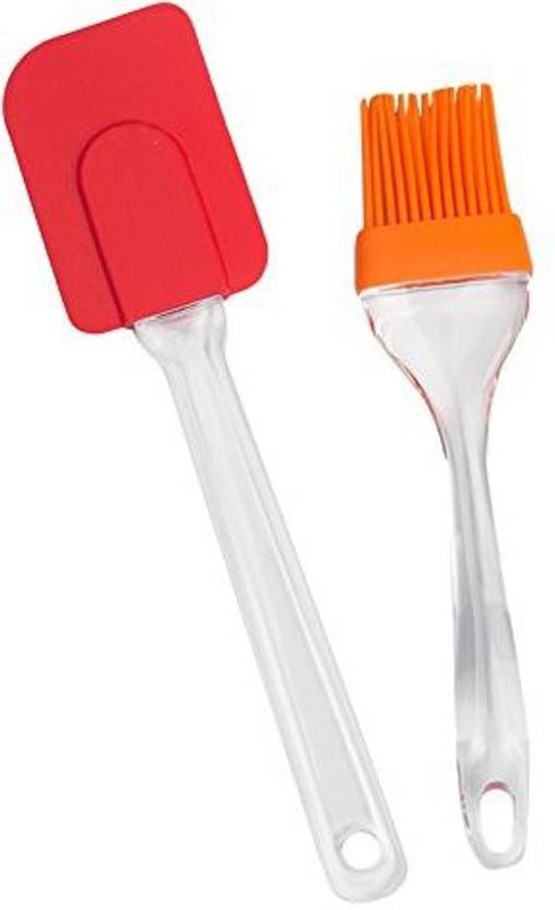ANANDAM ENTERPRISES SILICON SPATULA AND BRUSH SET SILICON BRUSH AND