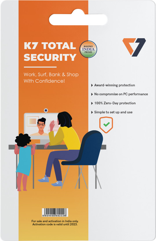 K7 Total Security 1 User 1 Year(Voucher)