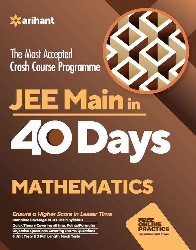 40 Days Crash Course for JEE Main Mathematics(English, Paperback, unknown)