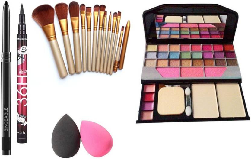 Bingeable BLACK Waterproof,Smudge Proof Kajal & 36H Eyeliner, Washable