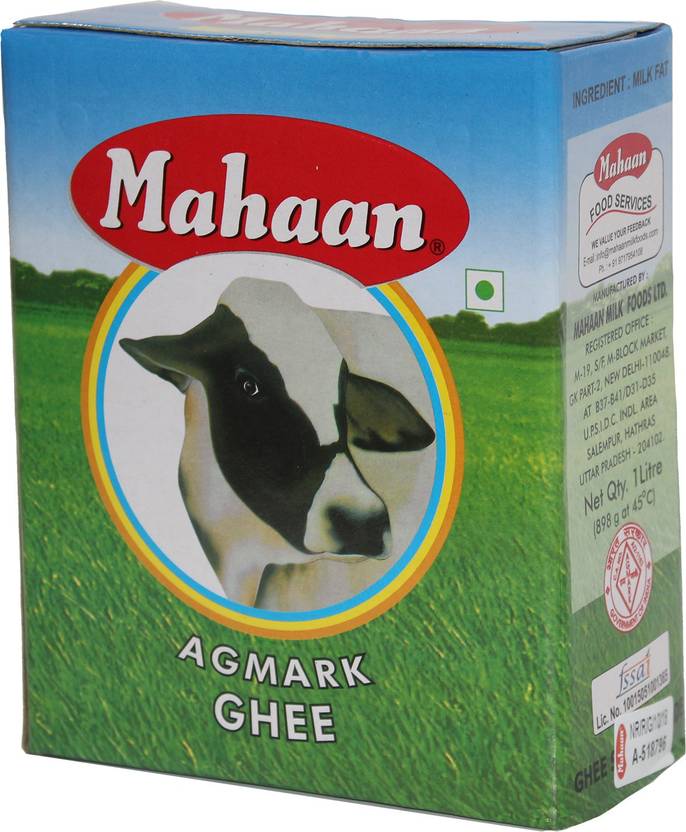 MAHAAN Pure Desi Ghee (Agmark Certified) 1 L Carton Price in India