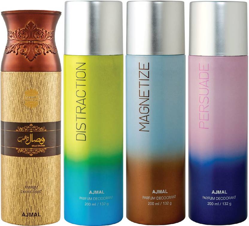 Ajmal 1 Wisal Dhahab for Men, 1 Distraction, 1 and 1 Persuade