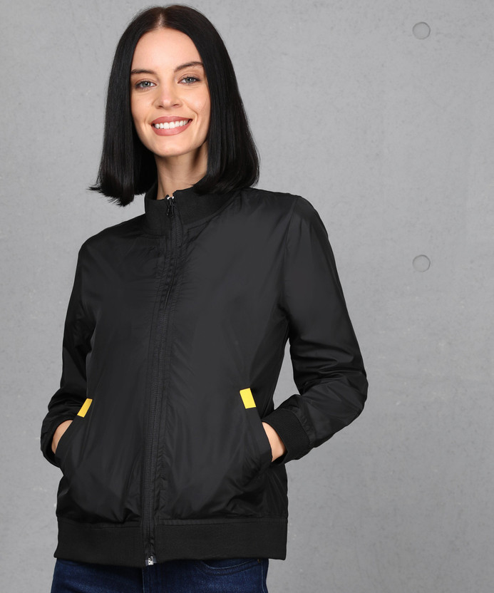 Sleeve Solid Women Jacket 