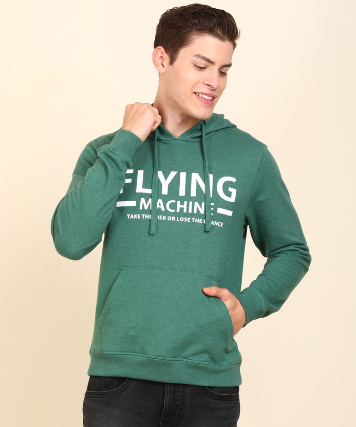 Sleeve Printed Men Sweatshirt 