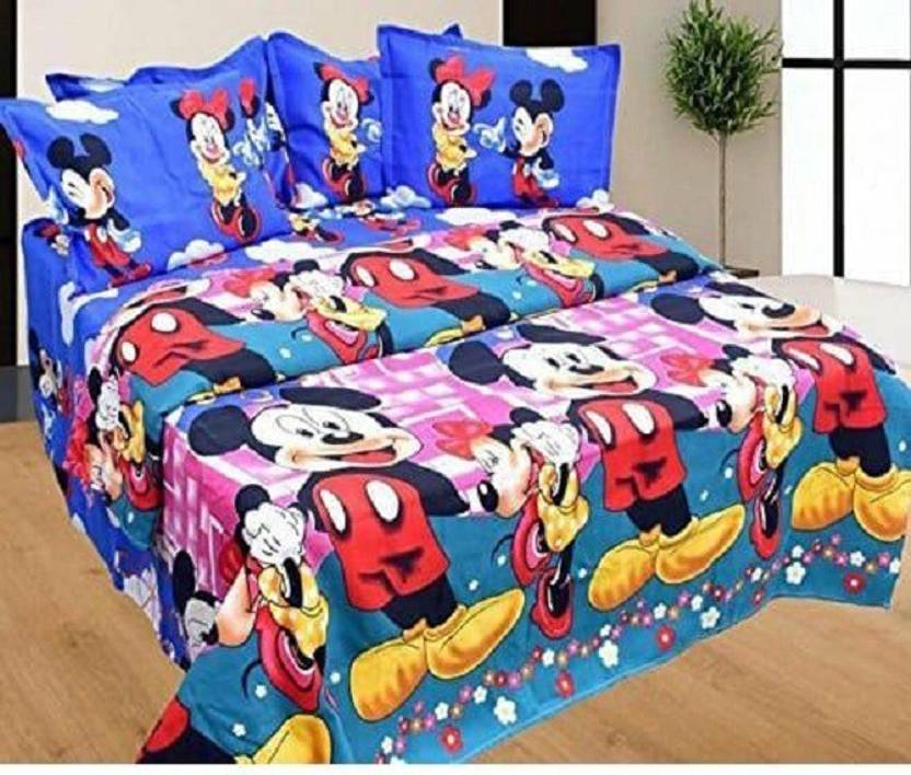 Kadvalls 200 TC Cotton Double Cartoon Bedsheet Buy Kadvalls 200 TC